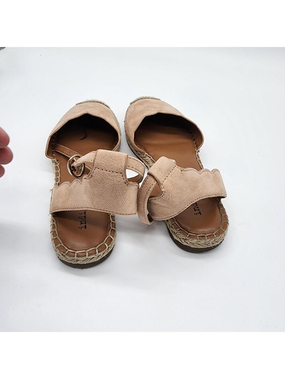 LKNW Womans Indigo suede sandals 7 m espadrilles - Picture 6 of 9